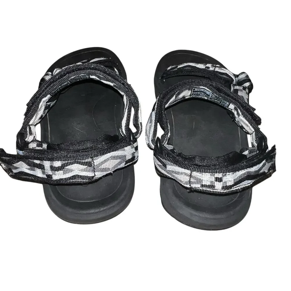 Men’s Teva Hurricane XLT 2 Black White Gray Sports Sandal SZ 6